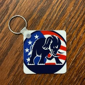 🇺🇸🐘 Republican Party Elephant Patriotic Key Chain!